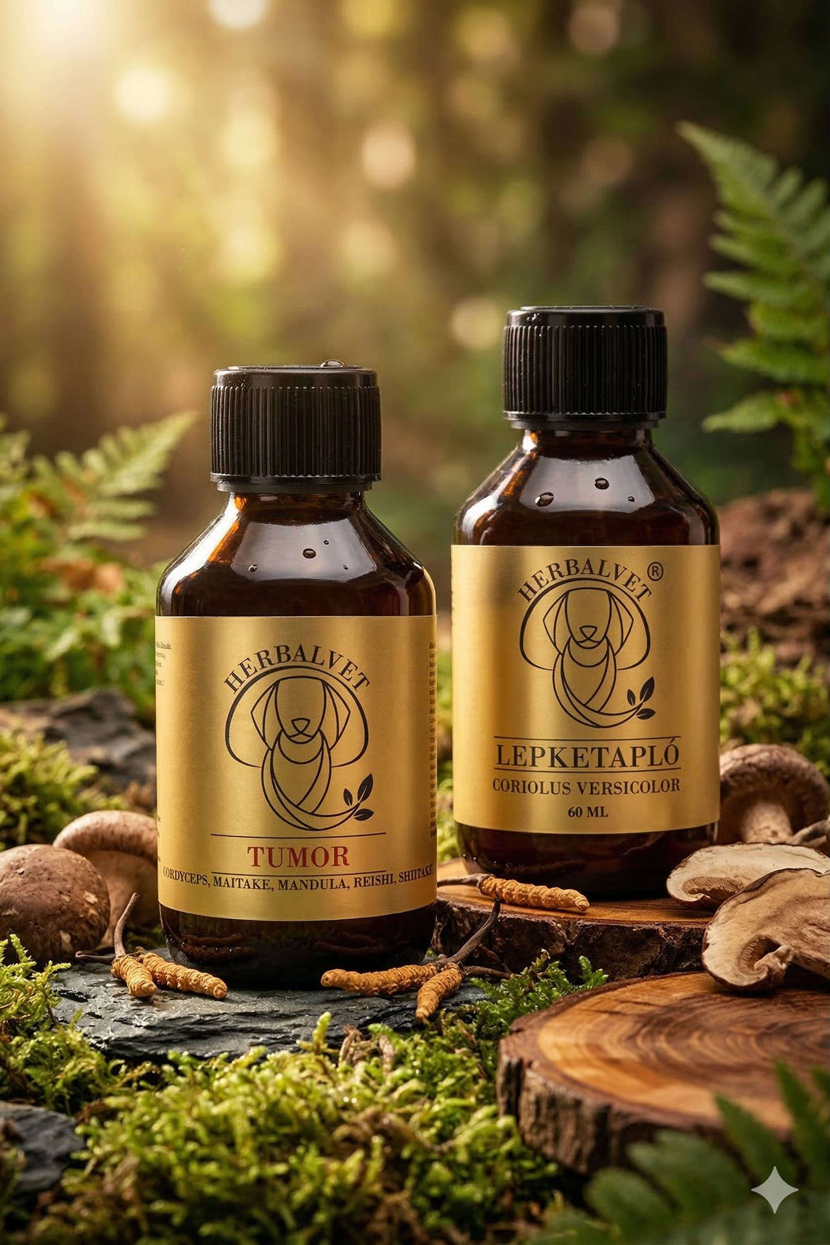 HerbalVet folyékony gyógygomba technológia