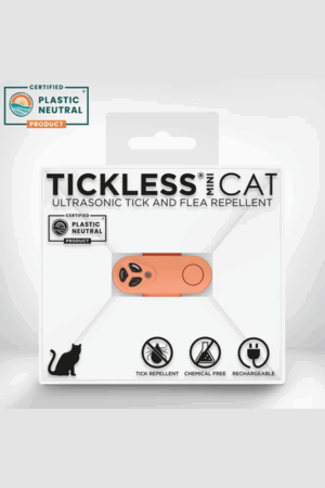 Tickless® Mini Vegyszermentes, tölthető kullancs- és bolhariasztó készülék macskáknak - barack